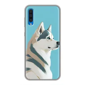 Чохол з Хаскі Samsung Galaxy A50 2019 (A505F) - (AlphaPrint) (Хаскі арт)