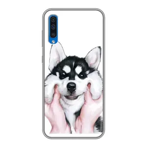 Чохол з Хаскі Samsung Galaxy A50 2019 (A505F) - (AlphaPrint) (Хаскі улибака)