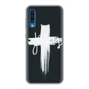 Чехол для Samsung Galaxy A50 2019 (A505F) (AlphaPrint) - (Христианские) (Иисус)