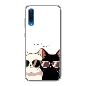 Чохол з малюнком кіт на Samsung Galaxy A50 2019 (A505F) (Коти в окулярах)