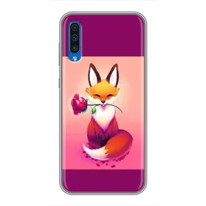 Чохли з картинкою Лисичка для Samsung Galaxy A50 2019 (A505F) (VPrint) (Лиса з трояндою)