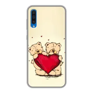 Чехлы для любимой на Самсунг Галаксі А50 2019 (А505Ф) (VPrint) (Медвежата)