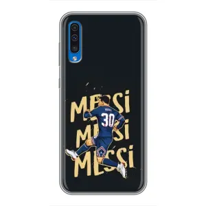 Чехлы для Samsung Galaxy A50 2019 (A505F) (Leo чемпион) (AlphaPrint) (Messi ПСЖ)