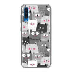 Чохли з Котиками для Samsung Galaxy A50 2019 (A505F) (VPrint) (Мальовані котики)