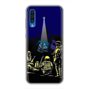 Різдвяні, Святкові Чохли для Самсунг Галаксі А50 2019 (А505Ф) (Різдво в Україні)