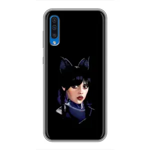 Чохли Венсдей на Samsung Galaxy A50 2019 (A505F) Уенсдей (AlphaPrint) (серйозна Венздей)
