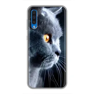 Чохли з Котиками для Samsung Galaxy A50 2019 (A505F) (VPrint) (Сірий Кіт)