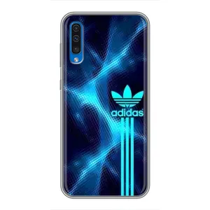 Чохли Адидас для Samsung Galaxy A50 2019 (A505F) (AlphaPrint) (Синій Адідас)