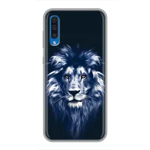 Чохол з картинкою ЛЕВ для Samsung Galaxy A50 2019 (A505F) (VPrint) (Синій Лев)