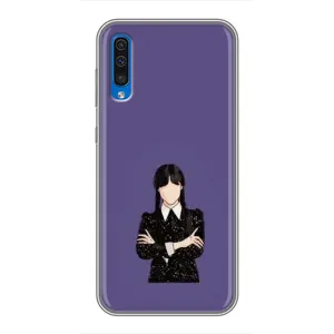 Чохли Венсдей на Samsung Galaxy A50 2019 (A505F) Уенсдей (AlphaPrint) (Венздей у чорному)