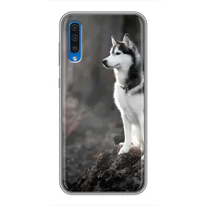 Чохол з Хаскі Samsung Galaxy A50 2019 (A505F) - (AlphaPrint) (Вірний собака)