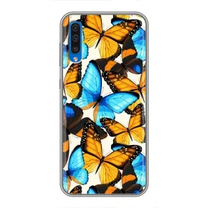 Чохол з принтом для Самсунг Галаксі А50 2019 (А505Ф) - (Прикольні) (AlphaPrint) (Яскраві метелики)