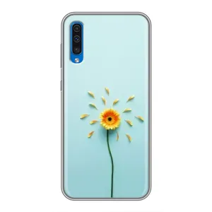 Чехлы с Цветами для Samsung Galaxy A50 2019 (A505F) (VPrint) (Желтый цветок)