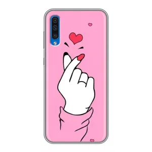 Чохол з принтом для Samsung Galaxy A50 2019 (A505F) (AlphaPrint - Знак сердечка)