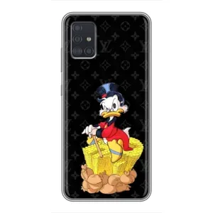Чехли для Samsung Galaxy A51 5G (A516) - Скрудж МакДак Louis Vuitton (PREMIUMPrint) (Богатство Макдака)