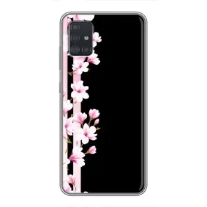Чехол для Самсунг А51 (5G) - с принтом (Дизайнерские) (AlphaPrint) (Цветочки)