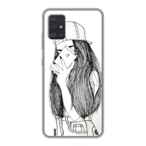 Чохол з друком для Samsung Galaxy A51 5G (A516) - (Мода) (AlphaPrint) (Фото дівчини)