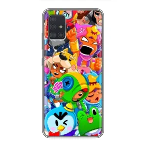 Чехлы Brawl Stars для Samsung Galaxy A51 5G (A516) (AlphaPrint) (Герої Бравл Старс)