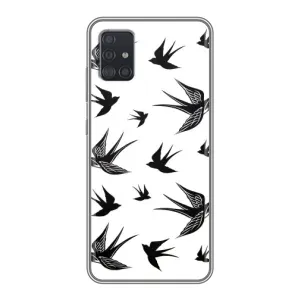 Чехол с птицами на Samsung Galaxy A51 5G (A516) (VPrint) (Ласточки)