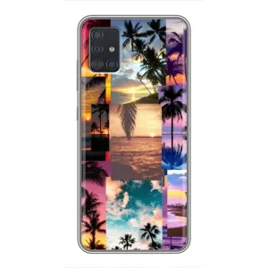 Силиконовый чехол с КАРТИНКАМИ лето для Samsung Galaxy A51 5G (A516) (AlphaPrint) (Летний отпуск)