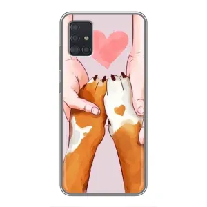 Чехлы с собаками для Samsung Galaxy A51 5G (A516) (VPrint) (Любовь к собакам)