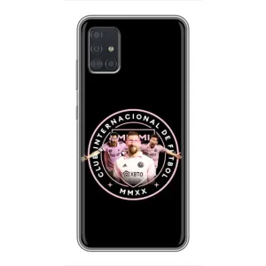 Чохли для Samsung Galaxy A51 5G (A516) - Лео Мессі Маямі (Мессі в лого)