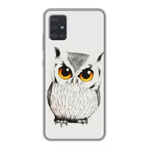 Чехол с птицами на Samsung Galaxy A51 5G (A516) (VPrint) (Милая Сова)