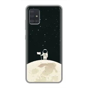 Космические Чехлы для Самсунг А51 (5G) (VPrint) (На луне)