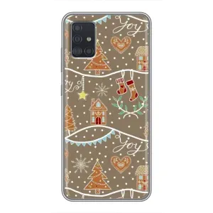 Новорічні, Святкові Чохли для Samsung Galaxy A51 5G (A516) - 2024 год (Новорічні пряники)