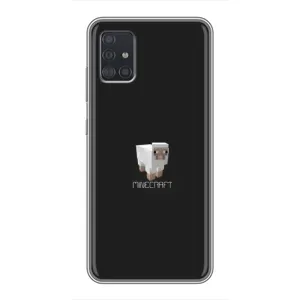 Чохол Майнкрафт на Samsung Galaxy A51 5G (A516) (AlphaPrint) Minecraft (Овечка Майнкрафт)