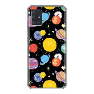 Космические Чехлы для Самсунг А51 (5G) (VPrint) (Рисованные планеты)