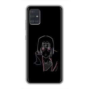 Чохли на тему: Ітачи Учіха для Samsung Galaxy A51 5G (A516) (AlphaPrint) (силует Ітачі)