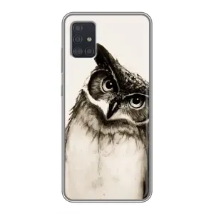 Чехол с птицами на Samsung Galaxy A51 5G (A516) (VPrint) (Сова)