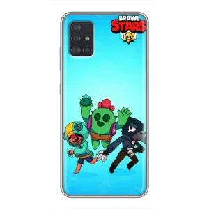 Чехлы Brawl Stars для Samsung Galaxy A51 5G (A516) (AlphaPrint) (Тріо героїв)