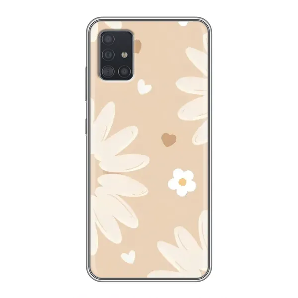 Чехол с принтом «Бежевые цветы» для Samsung Galaxy A51 (A515) Чехол с принтом «Бежевые цветы» для Samsung Galaxy A51 (A515)