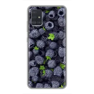 Чехлы с Фруктами для Samsung Galaxy A51 (A515) (VPrint) (Ежевика)