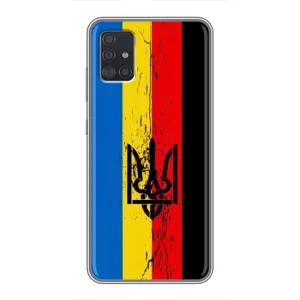 Украинские Чехлы для Samsung Galaxy A51 (A515) с картинкой УПА (AlphaPrint) (Флаг УПА)