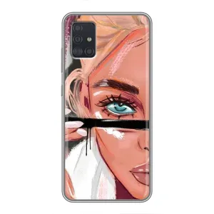 Чехол с печатью для Samsung Galaxy A51 (A515) - (Мода) (AlphaPrint) (Макияж)
