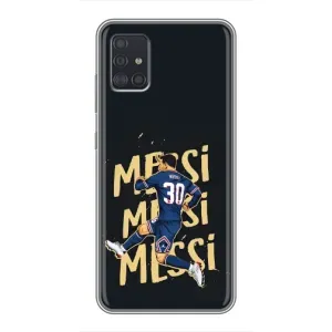 Чехлы для Samsung Galaxy A51 (A515) (Leo чемпион) (AlphaPrint) (Messi ПСЖ)