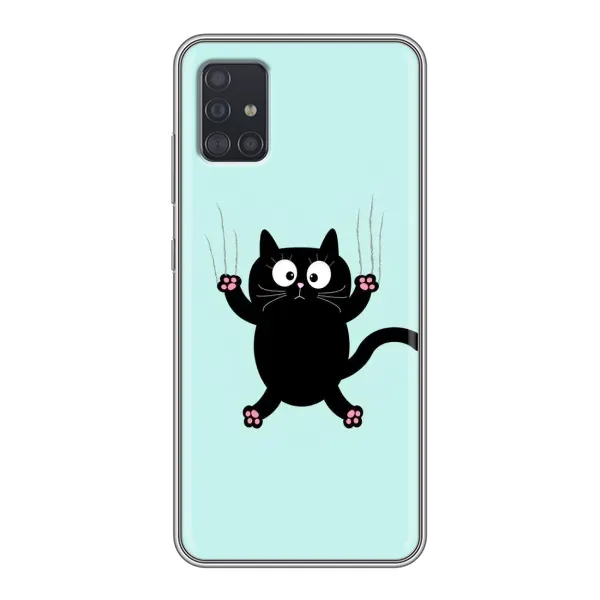 Чехол с принтом «Падающий кот» для Samsung Galaxy A51 (A515)