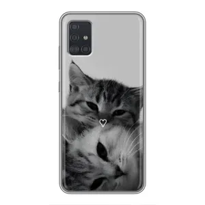 Чехол с рисунком кот на Samsung Galaxy A51 (A515) (Пара котов)