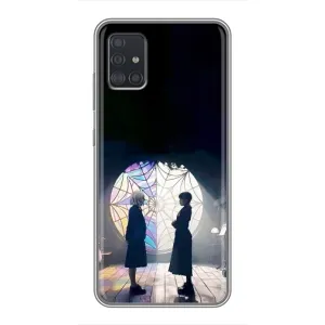 Чехлы Венсдей на Samsung Galaxy A51 (A515) Уэнсдей (AlphaPrint) (Уэнздей и Инид)