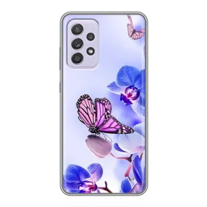 Чехлы с Цветами для Samsung Galaxy A52 5G (A526) (VPrint) (Бабочка на цветочке)