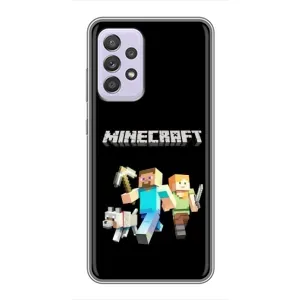 Чехол Майнкрафт на Samsung Galaxy A52 5G (A526) (AlphaPrint) Minecraft (герои Minecraft)