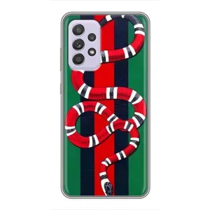 Чехлы ГУЧЧИ для Самсунг А52 (5G) (AlphaPrint) (Gucci змия)