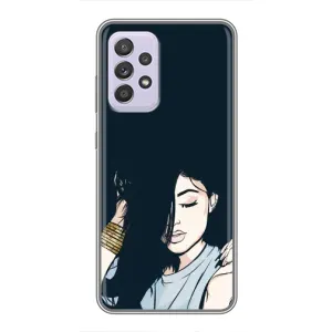 Чехол с печатью для Samsung Galaxy A52 5G (A526) - (Мода) (AlphaPrint) (Красивая девочка)