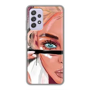 Чехол с печатью для Samsung Galaxy A52 5G (A526) - (Мода) (AlphaPrint) (Макияж)