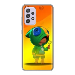 Чехол для Samsung Galaxy A52 5G (A526) Бравл Старс (VPrint) (Мальчик Леон)