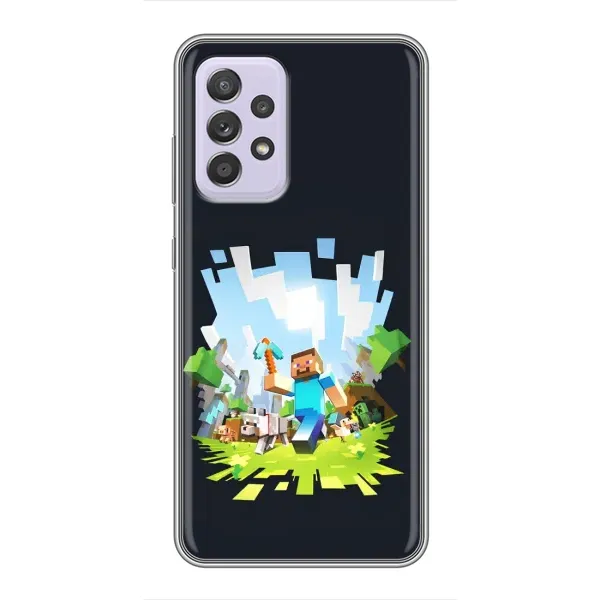 Чехол с принтом «персонажи Minecraft» для Samsung Galaxy A52 5G (A526) Чехол с принтом «персонажи Minecraft» для Samsung Galaxy A52 5G (A526)