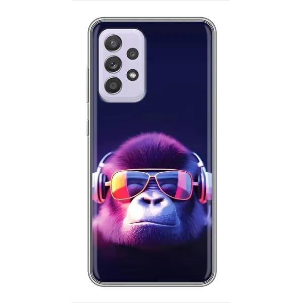 Чехол с принтом «Стильная обезьяна» для Samsung Galaxy A52 5G (A526)